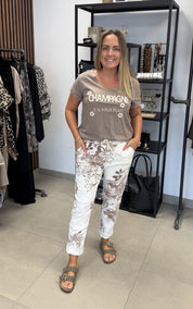 Sabrina T-shirt Taupe