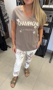 Sabrina T-shirt Taupe