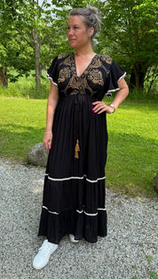SBMaria  - Klänning -  Mönster - Svart - Nyhet