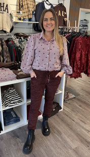 Serena Magiska byxor Manchester Bordo