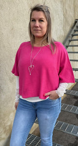 Izzy - Halsband - Hjärta - Silver- Nyhet