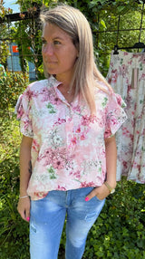 Solrun - Blus - Flower - Rosa