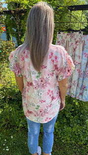 Solrun - Blus - Flower - Rosa