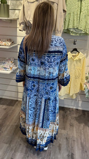 Stellis - Klänning - Mönster - Navy