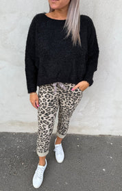 Anouk - Stickad Tröja - Svart - Nyhet
