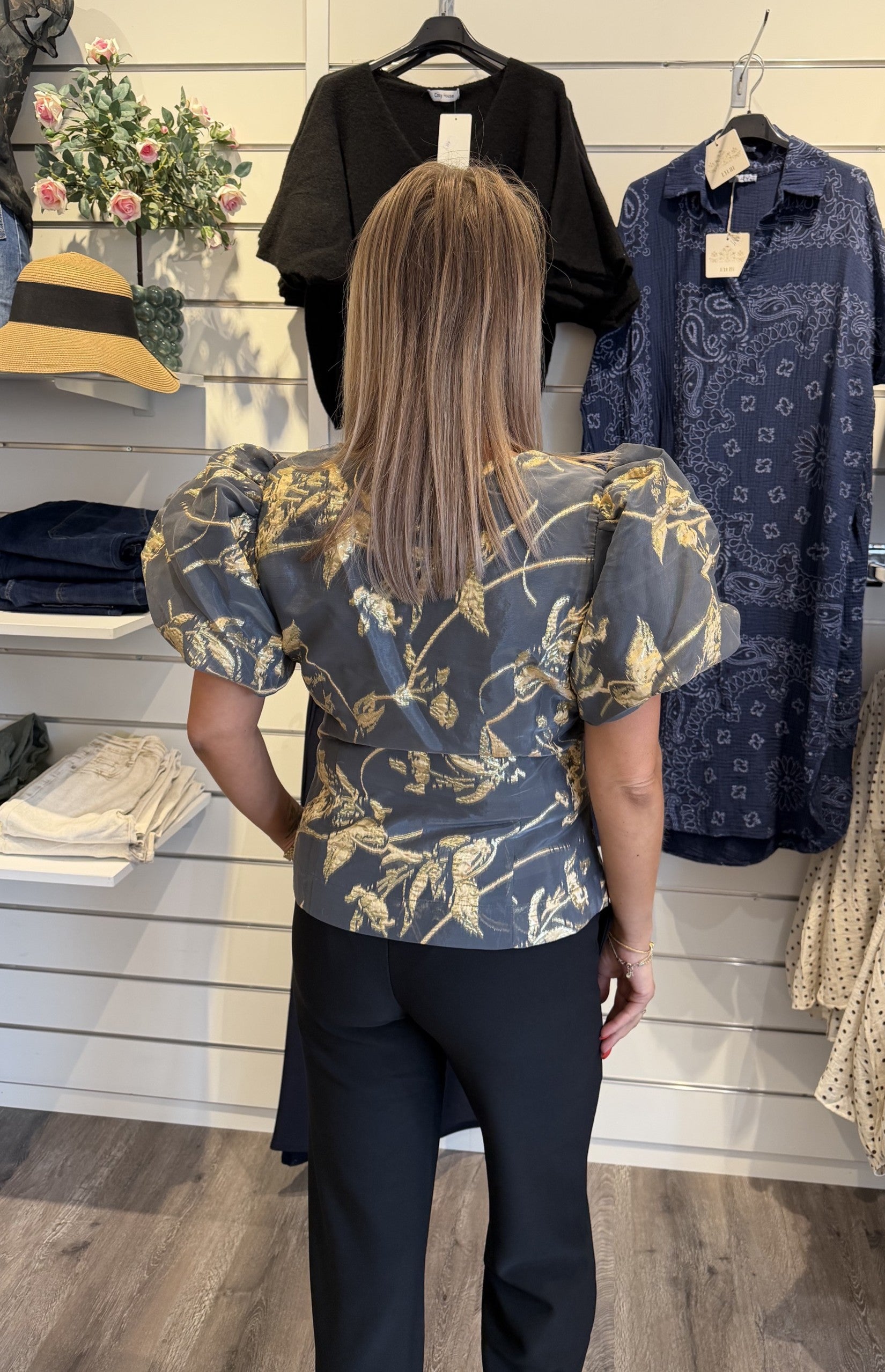TaditaSZ Blus Dark gull gray