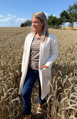 Thea - Långkofta - Beige - Nyhet