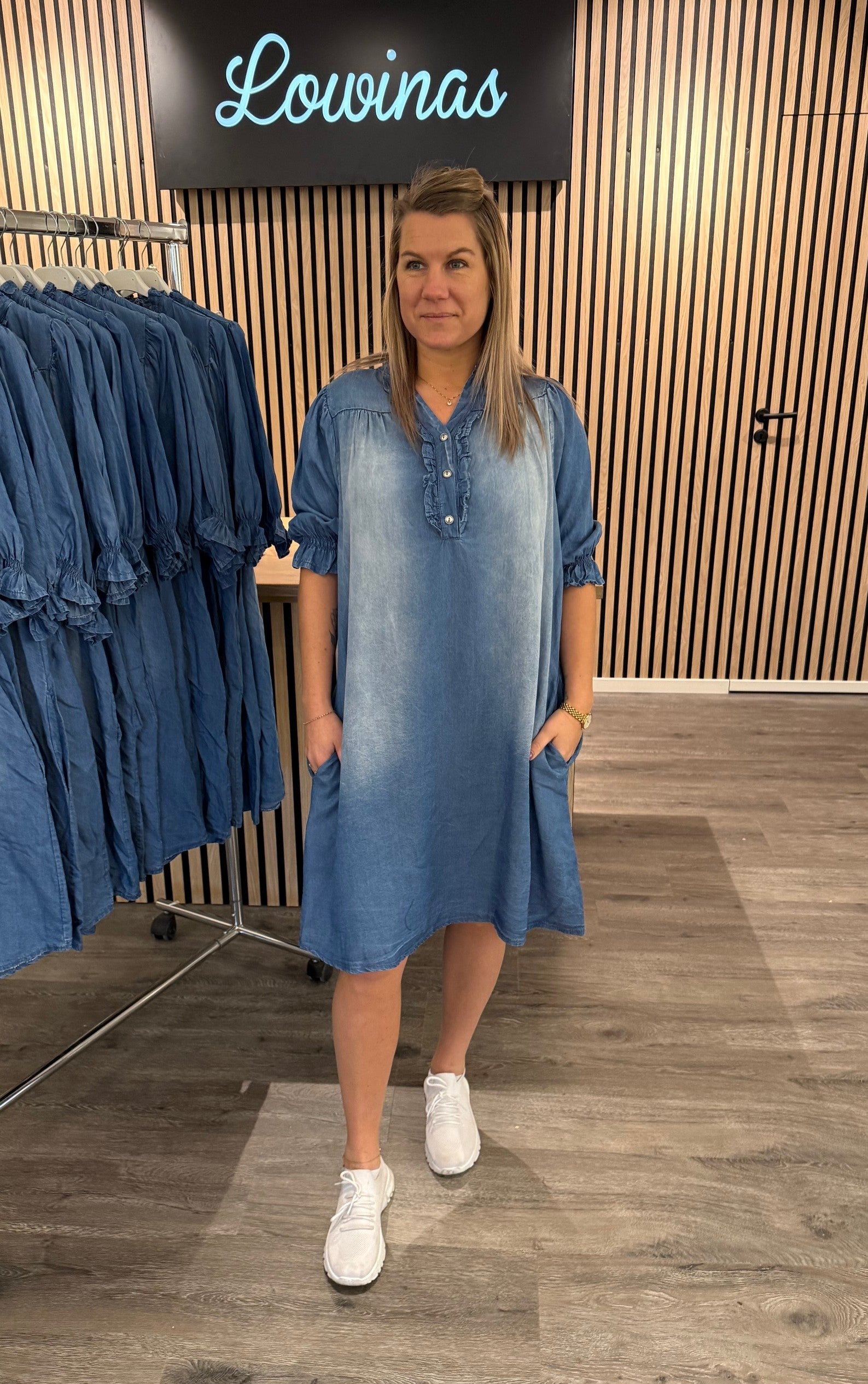 Tindra - Jeansklänning - Denim