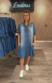 Tindra - Jeansklänning - Denim