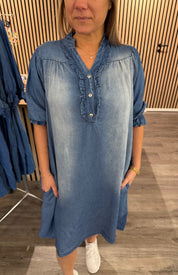 Tindra - Jeansklänning - Denim