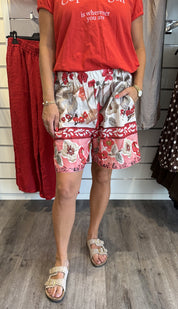 Tora Shorts Mönster Röd
