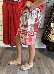Tora Shorts Mönster Röd