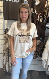 Tracie T-shirt Beige