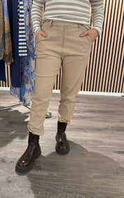 Uma - Byxa med resår - Beige