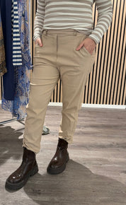 Uma - Byxa med resår - Beige