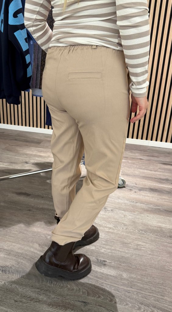 Uma - Byxa med resår - Beige