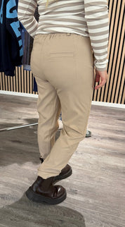 Uma - Byxa med resår - Beige