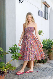 Luna -SmockKjol- Paisley -Royal Berry -  Nyhet