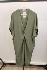 Vivvi - Tunika med Knyt - Khaki