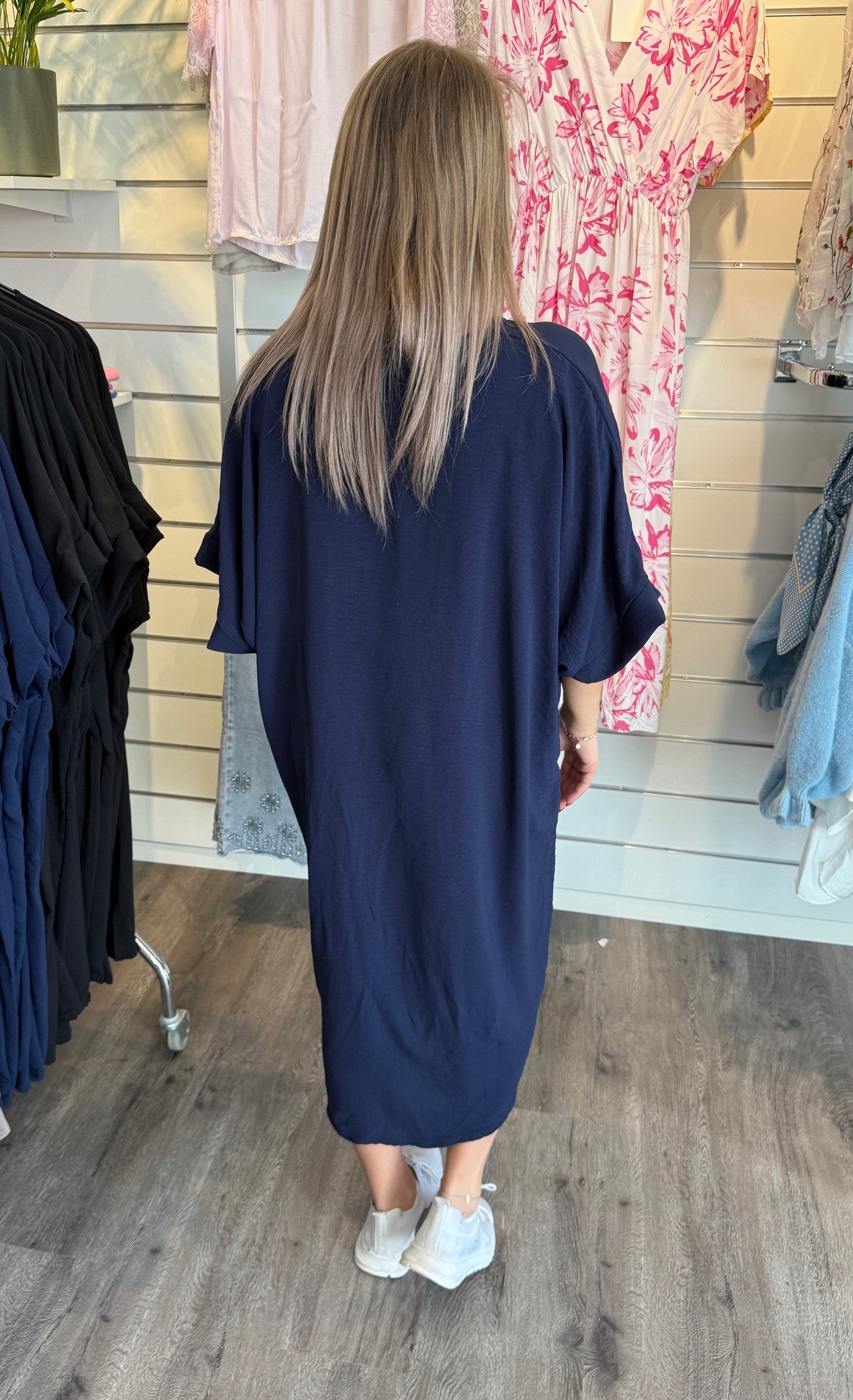 Vivvi - Tunika med Knyt Navy
