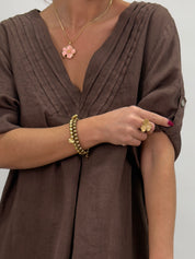 Wendy - Linneklänning - Choco