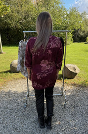 SBWillow - Blus - Blommig - Bordo - Nyhet