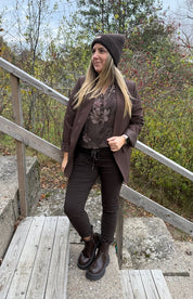 SBWillow - Blus - Blommig - Brun - Nyhet