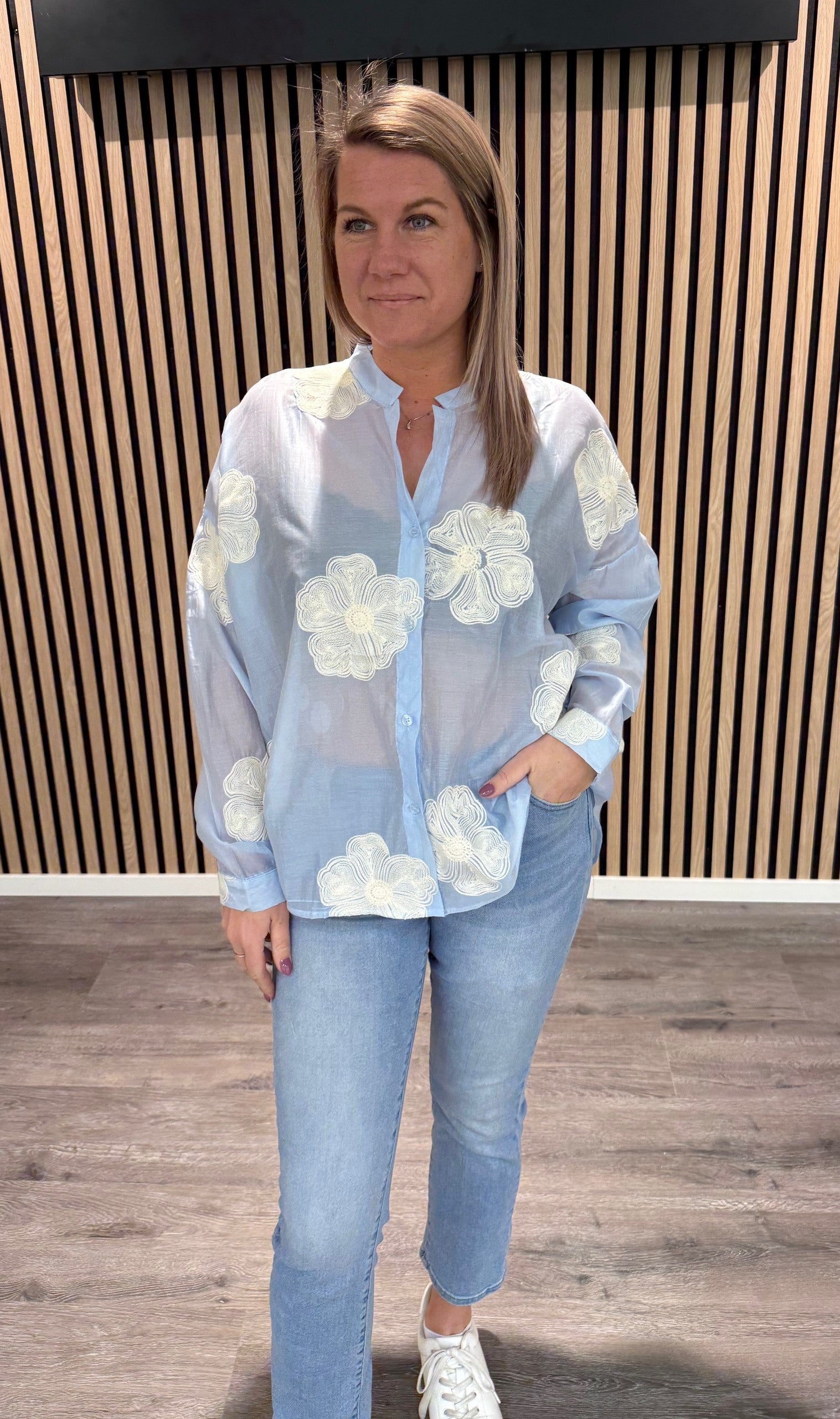 Zara - Blus - Blommor - Blå