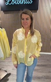 Zara - Blus - Blommor - Gul