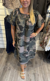 Sarai camo klänning Army