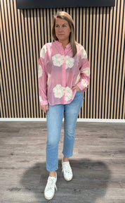 Zara - Blus - Blommor - Rosa