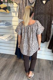 Luciana Topp 26136 Zebra Fango