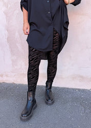 BCZenia - Leggings - Zebra- Svart