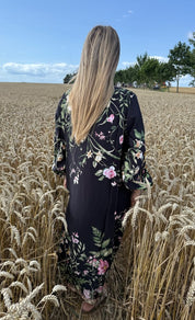 BCZennia - Klänning - Flower - Svart