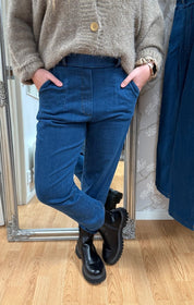 Zora - Byxa med resår  - Denim - Nyhet