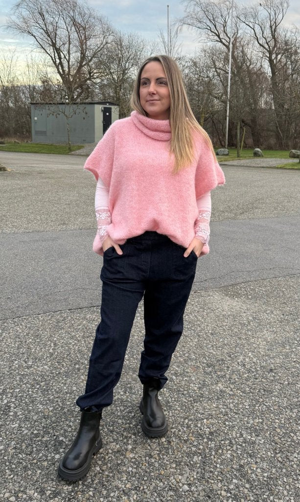 Zora - Byxa med resår  - Mörkdenim - Nyhet