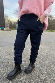 Zora - Byxa med resår  - Mörkdenim - Nyhet