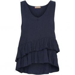 Vicky - Linntopp med volang - Navy- Nyhet
