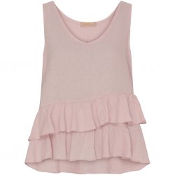 Vicky - Linntopp med volang - Rosa  - Nyhet