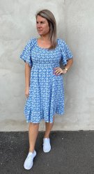 Alexa - Klänning- Flower -Blå- Nyhet