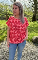 Alexa - Topp - Flower -Korall - Nyhet