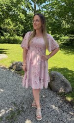 Alexa - Klänning- Flower -Rosa- Nyhet
