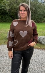 Amarante - Stickad tröja - Choco- Nyhet