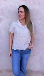 Amia - Topp - Volang - Beige - Nyhet