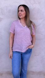 Amia - Topp - Volang - Rosa - Nyhet