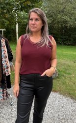 Angeline - Spetslinne - Bordo- Nyhet