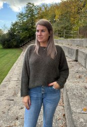 Anouk - Stickad Tröja - Military - Nyhet