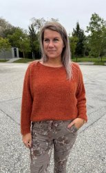 Anouk - Stickad Tröja - Rost- Nyhet