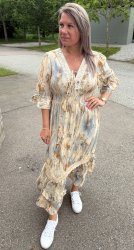 Ariela  - Klänning - Batik - Beige - Nyhet