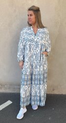 Ariel - Klänning - Denim/Cream - Nyhet